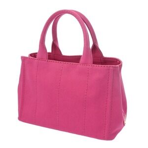 Prada Pink Canvas Handbag Canapa